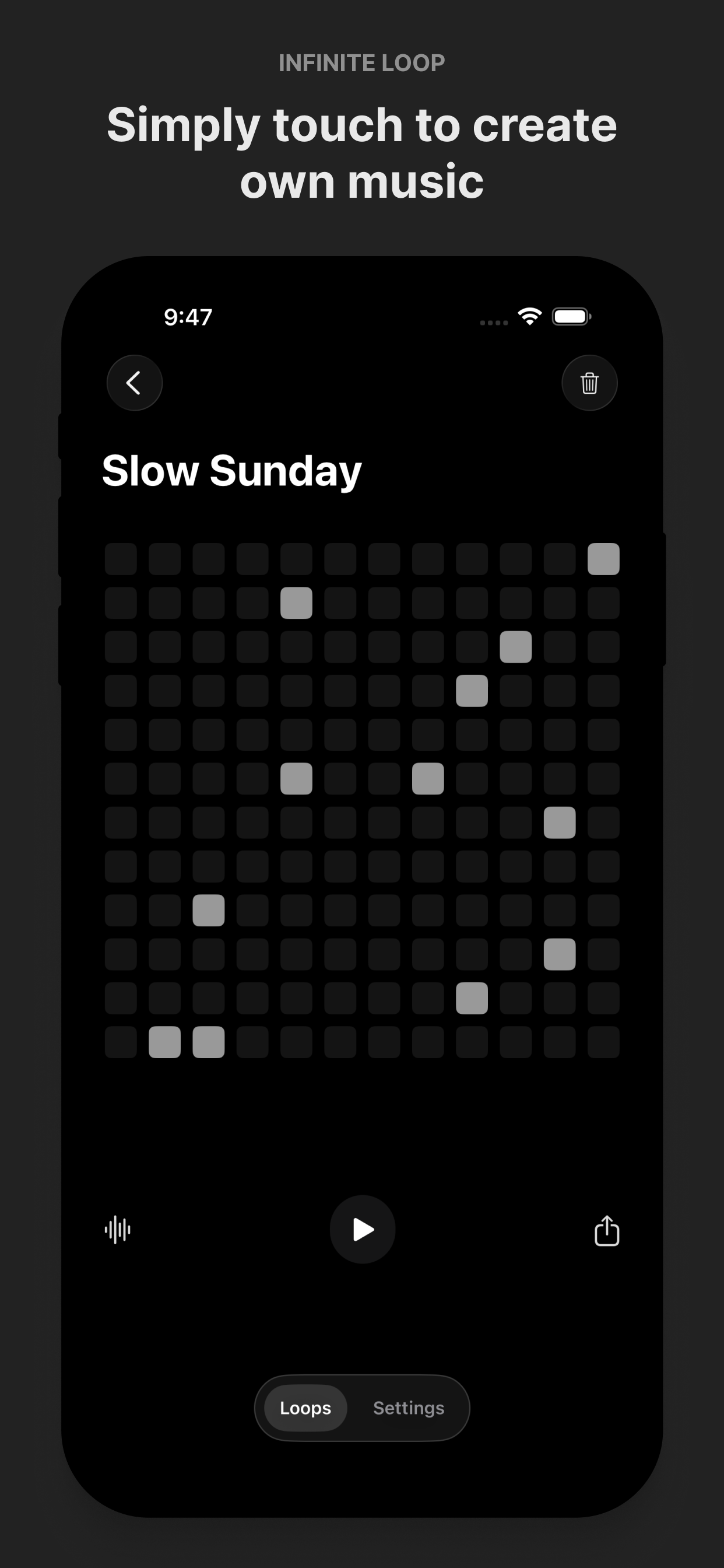 Loop - Melody Maker grid sequencer for creating melodies and beats