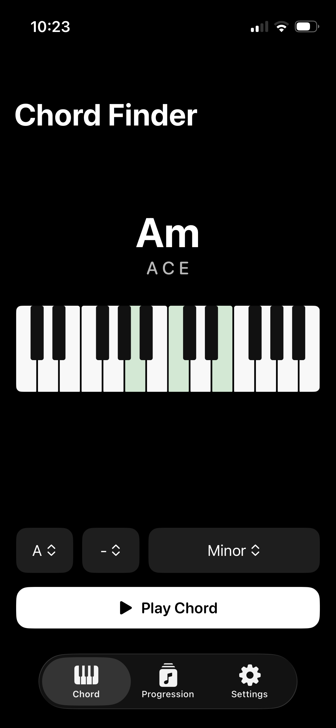 Piano Chords - Learn visual chord guidance on iPhone
